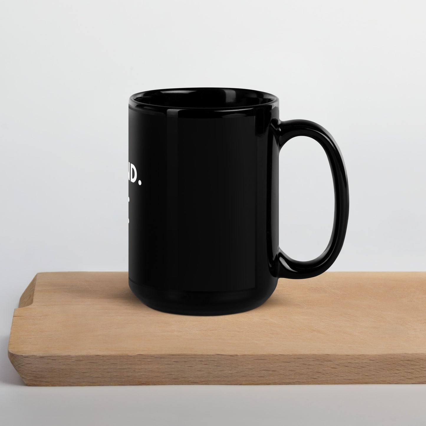 Husband, Father, Leader Black Glossy Mug