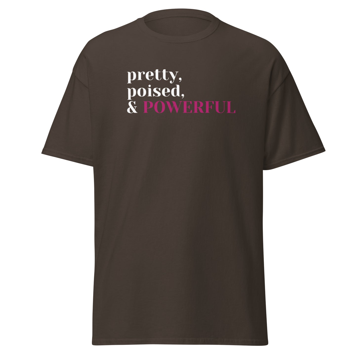 Pretty, poised, & powerful classic tee